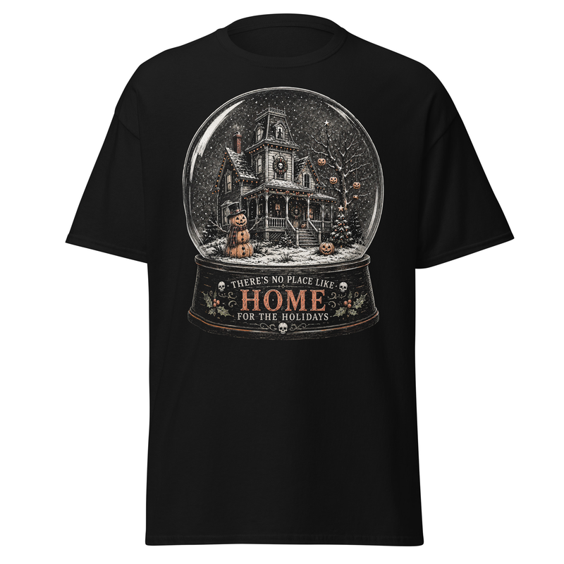 No Place Like Home Halloween Snow Globe T-Shirt