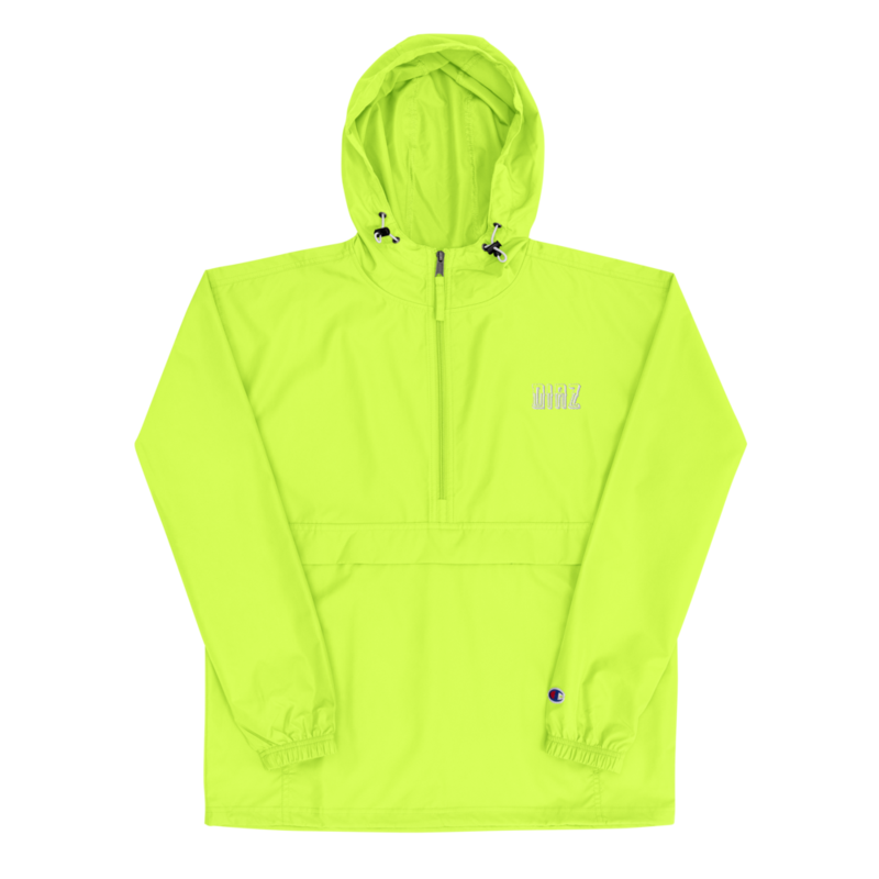 "Diaz" Embroidered Champion Premium Jacket – S, Safety Green