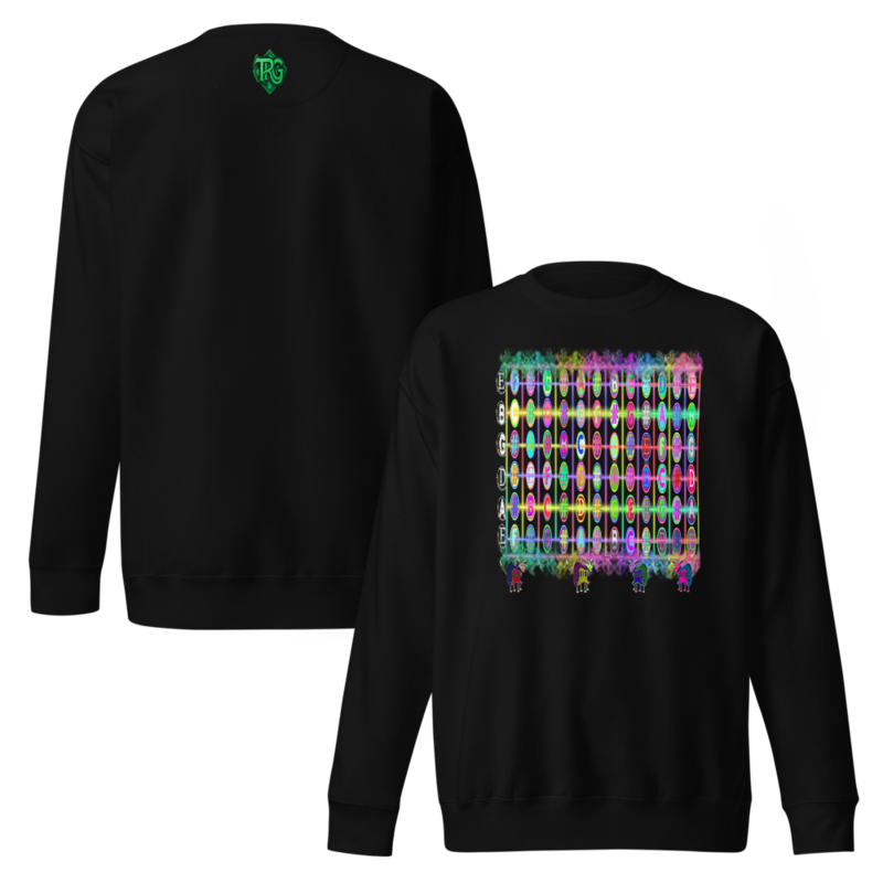 Pluckleboard Black Unisex Premium Sweatshirt