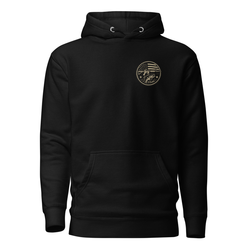 American Flag Freedom Badge Unisex Hoodie