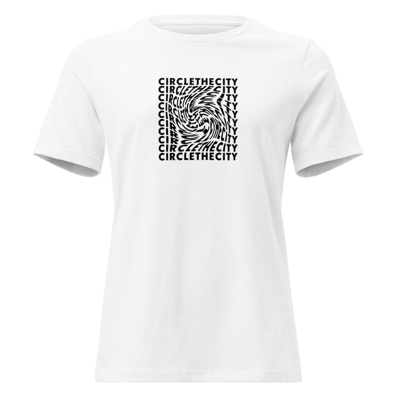 Circle The City - White - Women's Relaxed T-Shirt