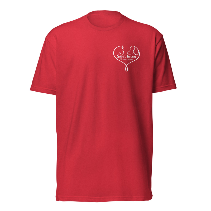 SHIC - Paw Print T-Shirt - Unisex – XL, Red