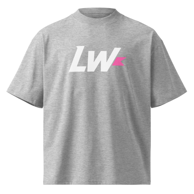 Laila Washington "LW" Essential Tee – S, Heather Grey