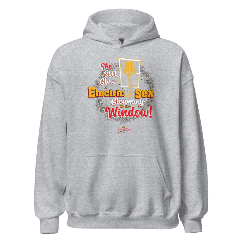 The “Electric Sex in the Window” Hoodie ✨ – XL, Sport Grey
