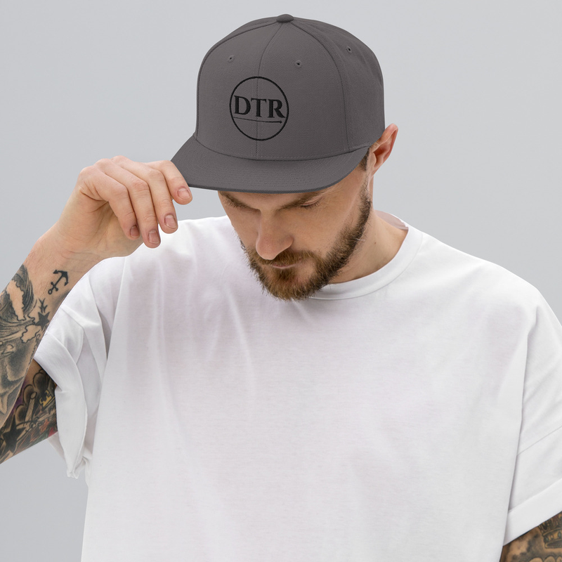 Snapback Hat Black Logo