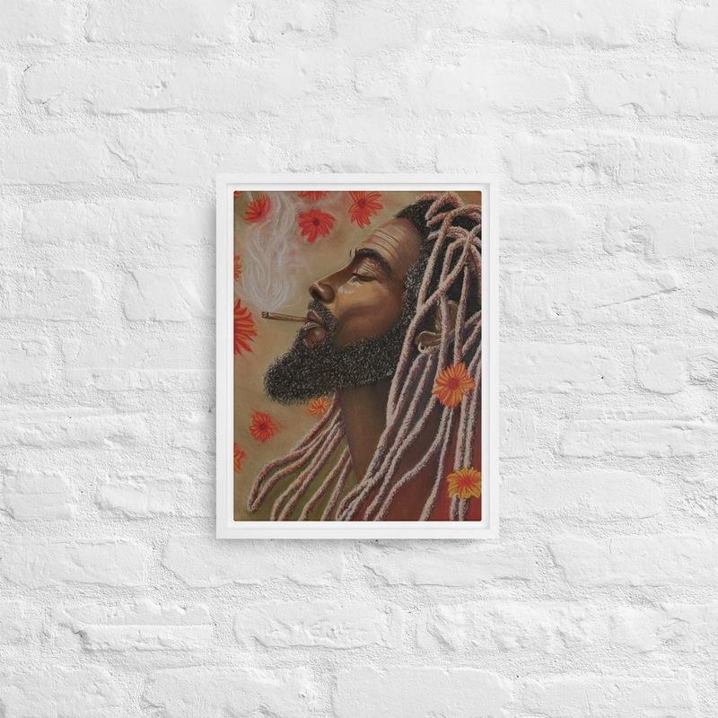 Canna Bliss Framed Canvas