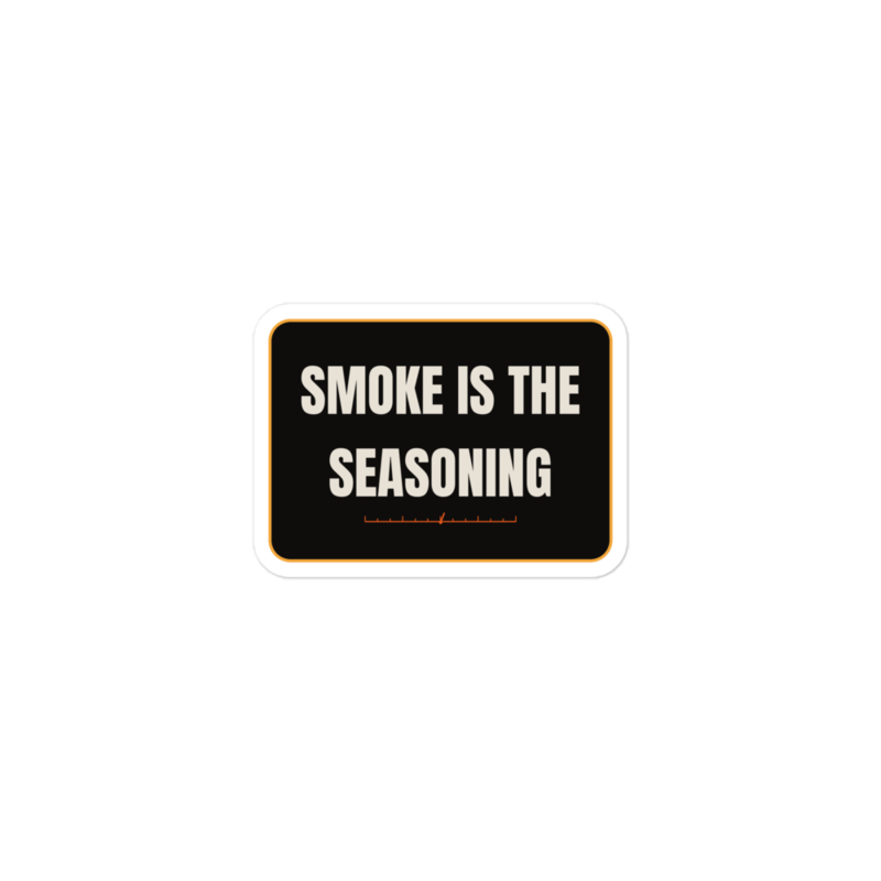 SMOKE IS THE SEASONING Sticker mockup