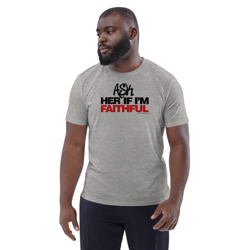 Faithful - Men's Organic Cotton T-shirt – XL, Heather Grey