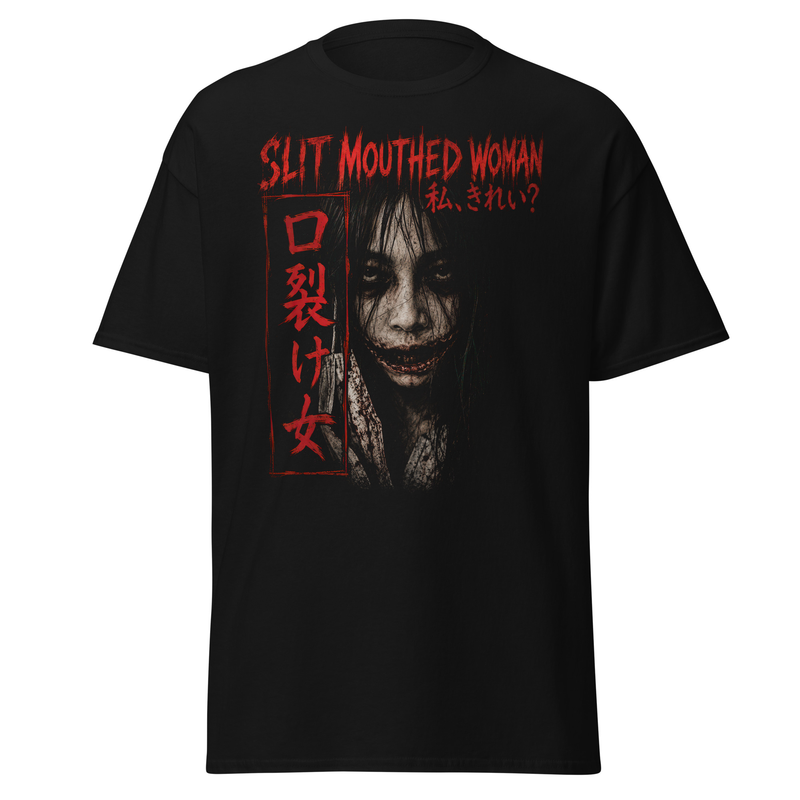 Kuchisake-Onna Shirt | Slit-Mouthed Woman Japanese Horror Graphic Tee