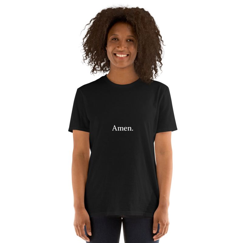     Amen. Minimalist Christian T-Shirt for Men and Women
