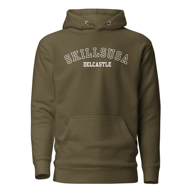 Hoodie - SkillsUSA Delcastle – XL, Military Green