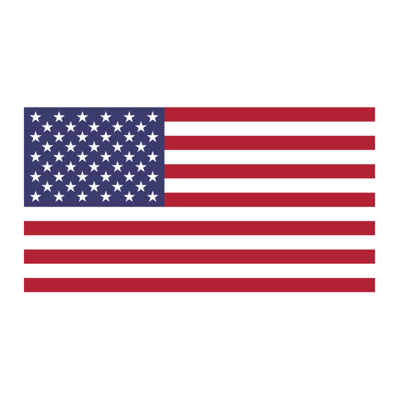 American flag magnet — Size: 6″×6″, Color: White