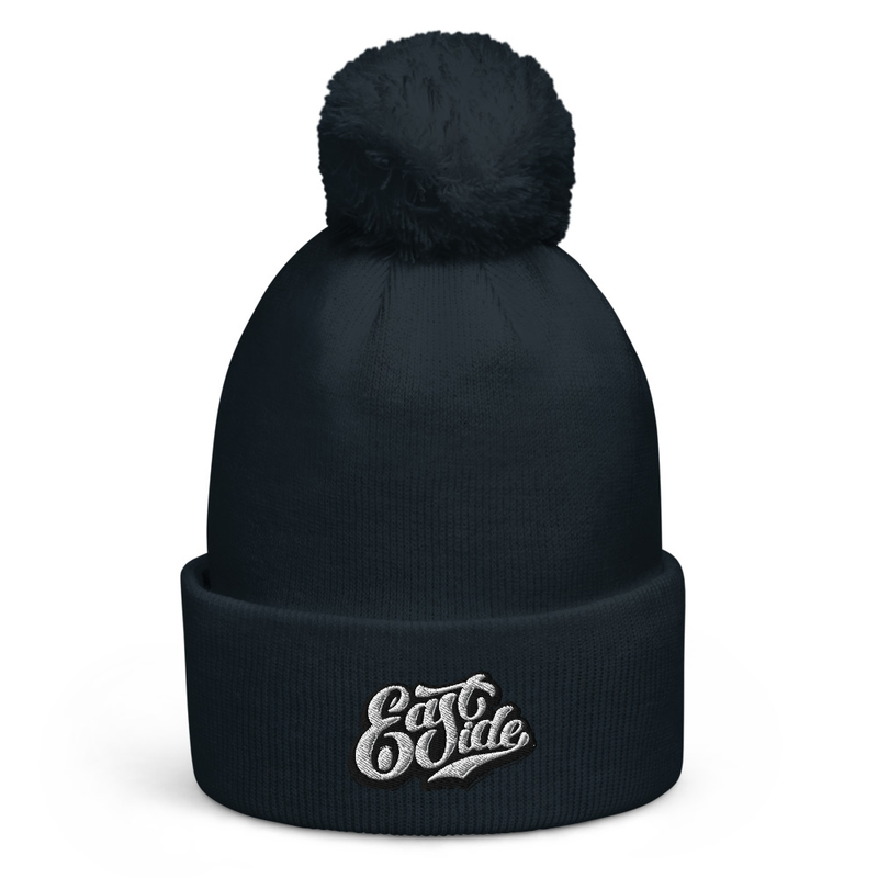Pom pom beanie – One size, French Navy
