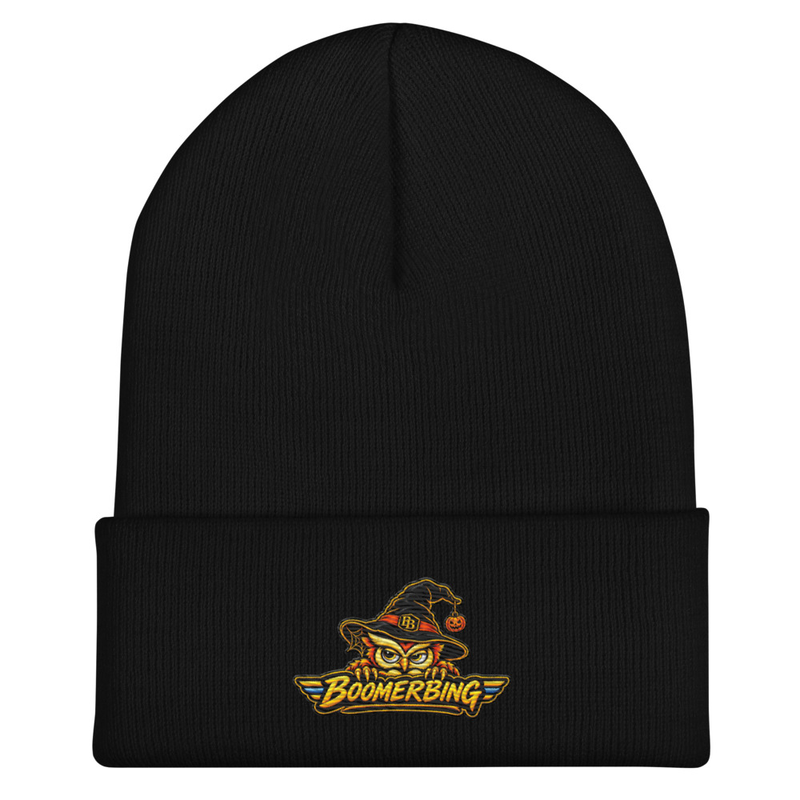 Halloween Owl Beanie — BOOMERBING AFTER DARK™