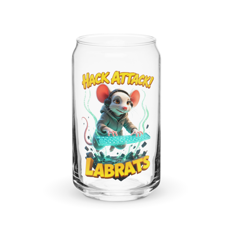Byte C Cheddar Hack Attack 16oz Can Glass