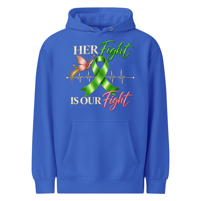 Fight Like Alexis | Her Fight Is Our Fight | Dark Color Hoodie – S, True Royal