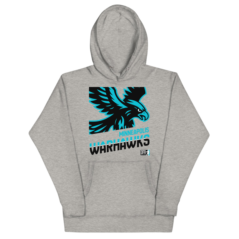 Minneapolis Warhawks - Big Logo Hoodie – S, Carbon Grey
