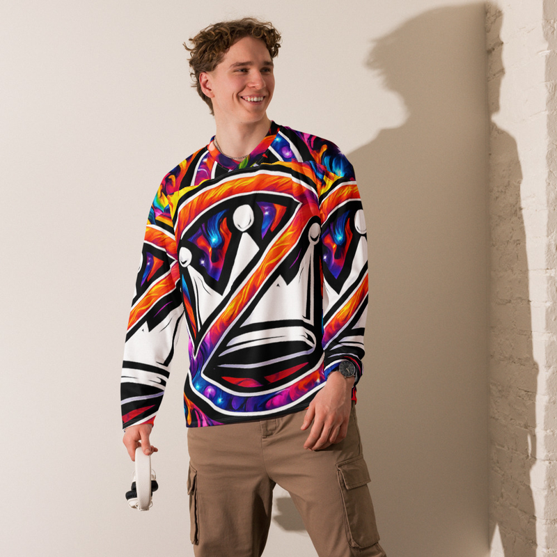 No Kings psychedelic 02-Recycled hockey fan jersey