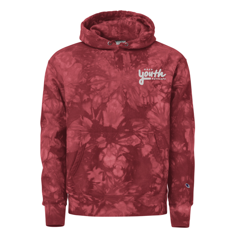 Apparel - HAEA Youth Advocate Unisex Champion tie-dye hoodie