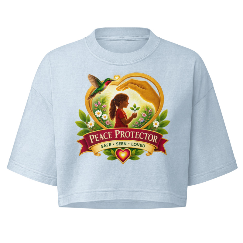 Every Child Women’s garment dye cropped tee – Image 2