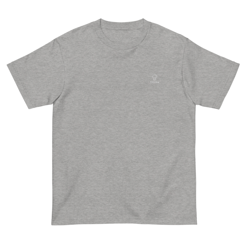 Otinize 刺繍 tee（ヘザーグレー）