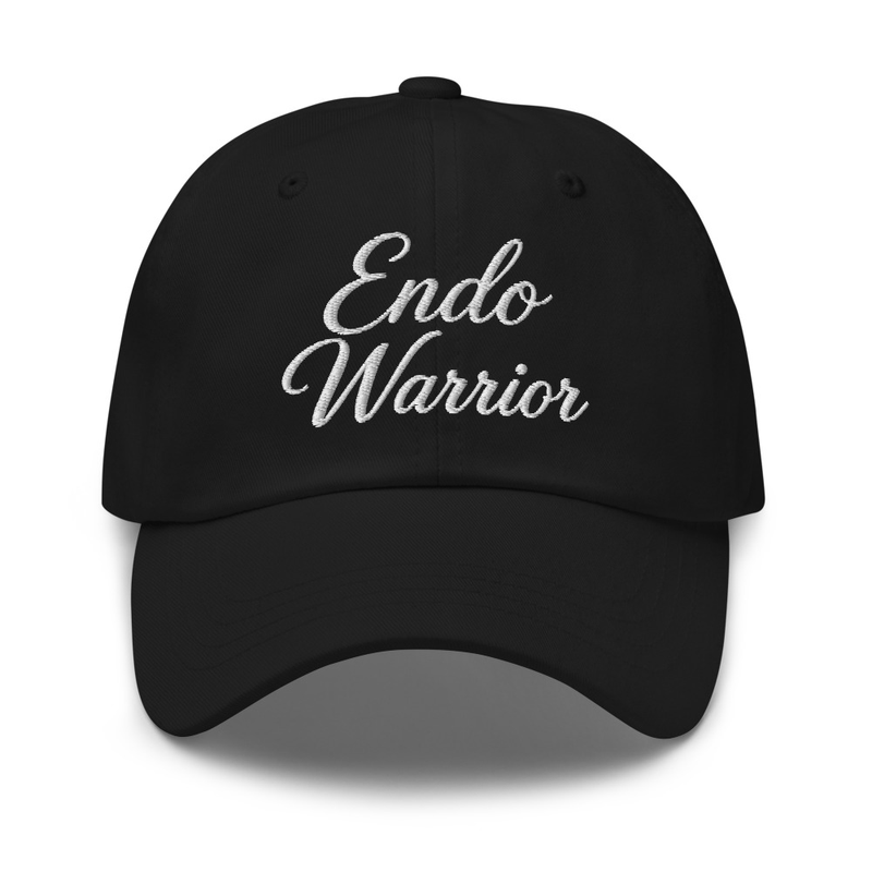 Endo Warrior Embroidered Black Dad Hat