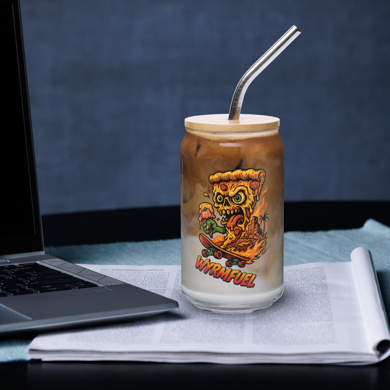 Deep Dish Doom 16oz Can Glass