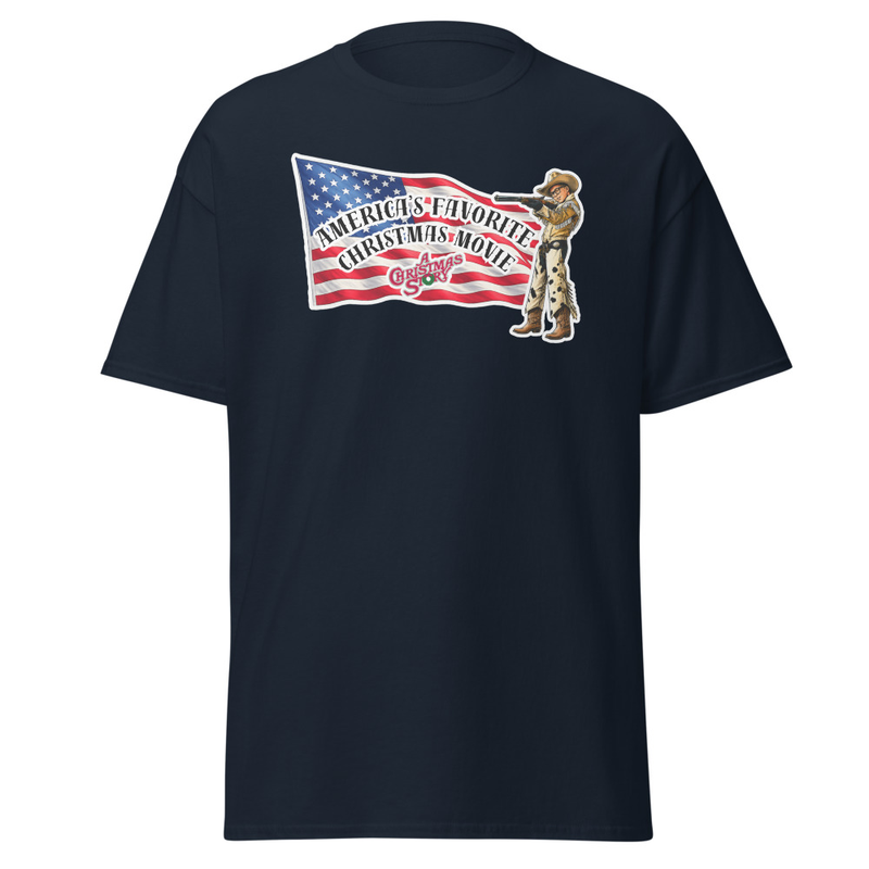 America's Favorite Christmas Movie Flag  With Ralphie T-Shirt