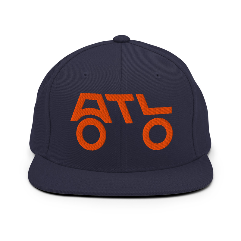 Snapback Hat - ORANGE LOGO – Image 2