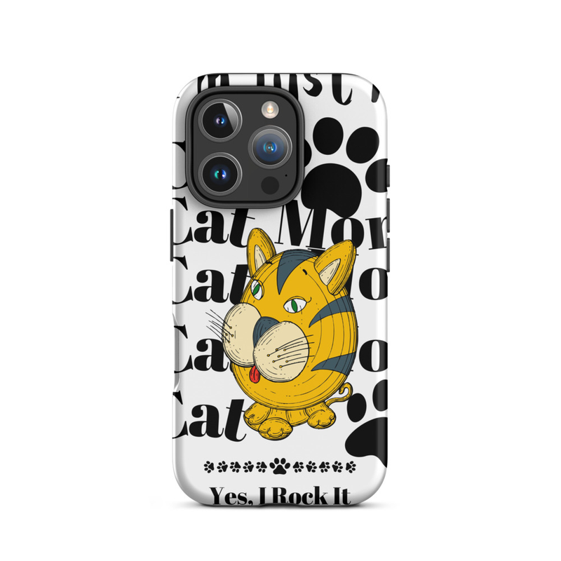 Tough Case for iPhone®: Just A Cat Mom – iPhone 16 Pro, Matte