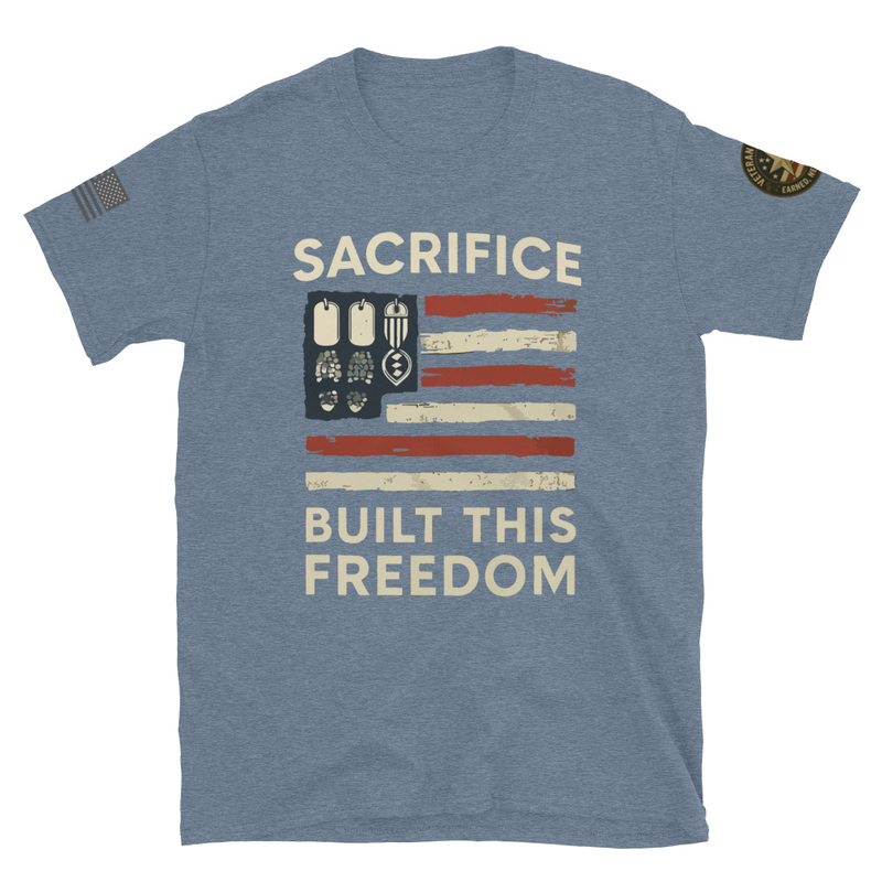 Short-Sleeve Unisex T-Shirt – S, Heather Indigo