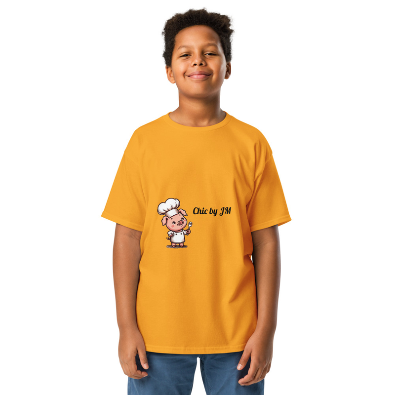 T-shirt Cochon cuisinier - School Spirit pour enfants - JM