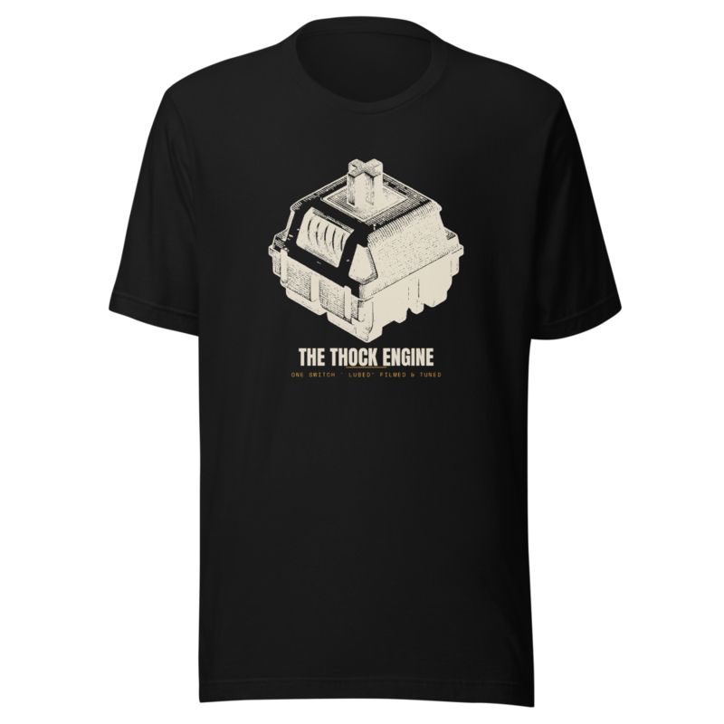 The Thock Engine Tee mockup