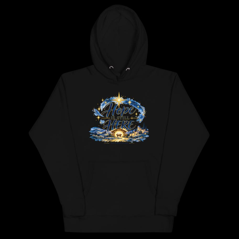 Hope is Still Here Black Hoodie – Image 2