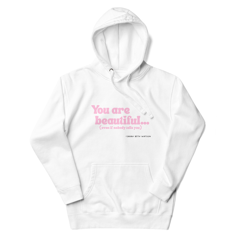 "You Are Beautiful" Lyric Hoodie - Cotton – Image 2