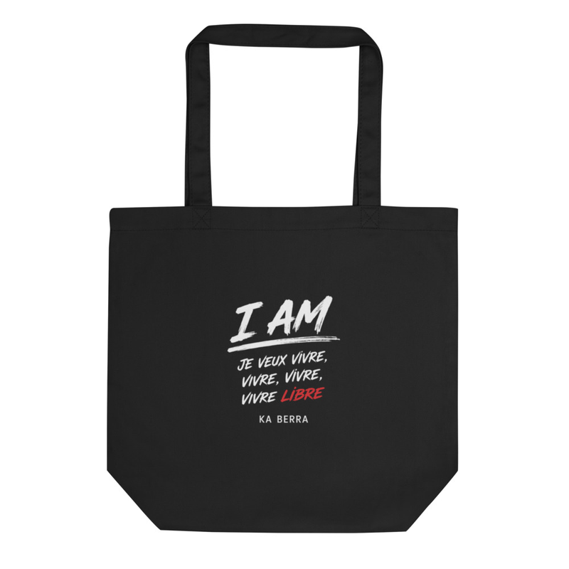 Tote Bag Ecologique « I AM » Noir