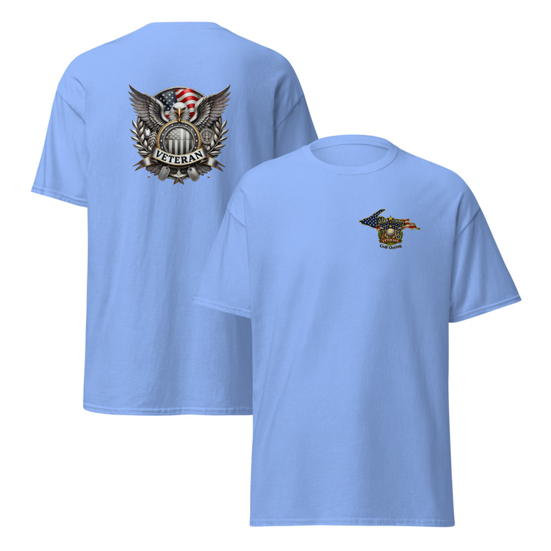 Alger County Veteran Unisex classic tee – S, Carolina Blue