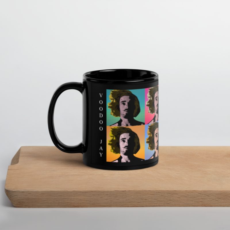 ALIBI black glossy mug