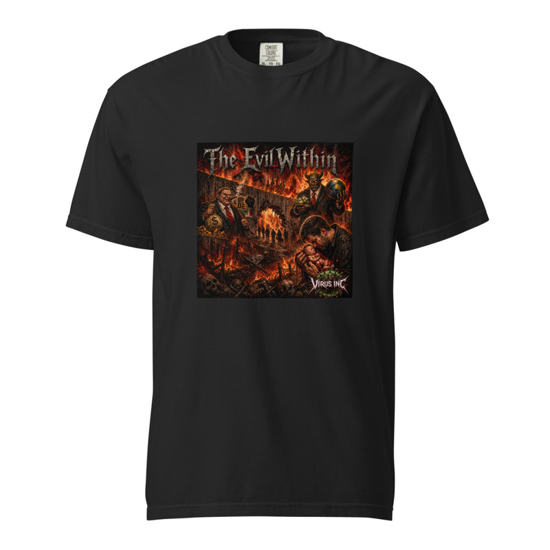Virus Inc The Evil Within Unisex garment-dyed heavyweight t-shirt