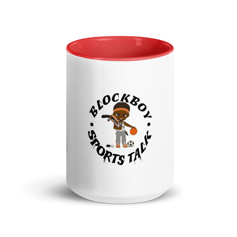 BlockBoy SportsTalk Mugs – 15 oz, Red