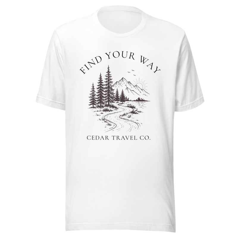 Find Your Way Tee – 3XL, White