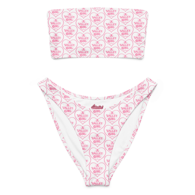 "A Valley Girl" bandeau bikini