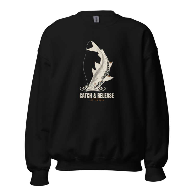 Catch and Release Crewneck — Kayak Fishing merch