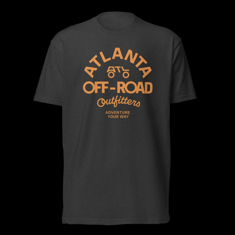 Circular Badge T-shirt (FRONT) - ORANGE LOGO