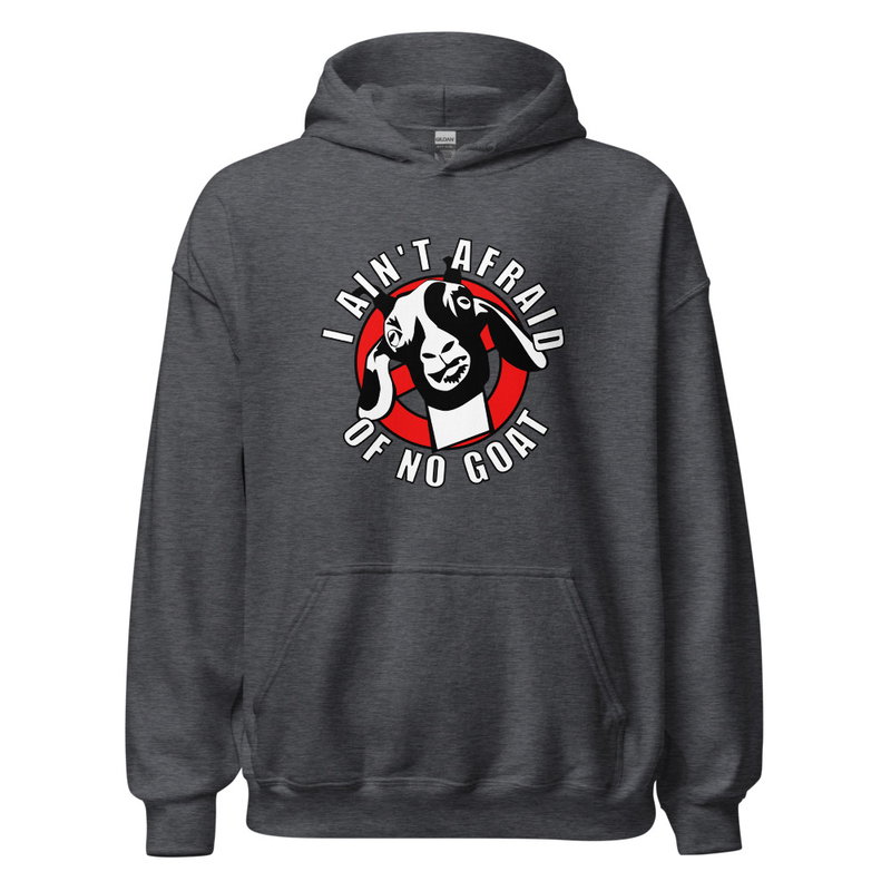Afraid of No Goat Hoodie — Dark Heather