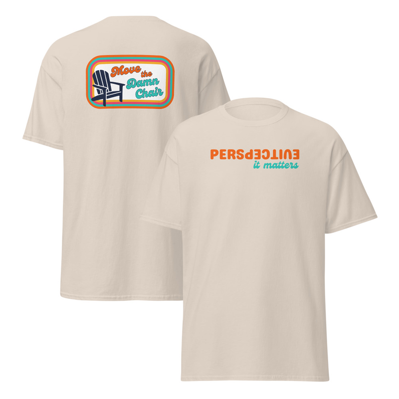 Unisex T-shirt - Perspective Front, Chair Back – XL, Natural