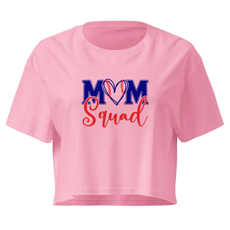 Mom Squad - Crop Top – S, Bubblegum
