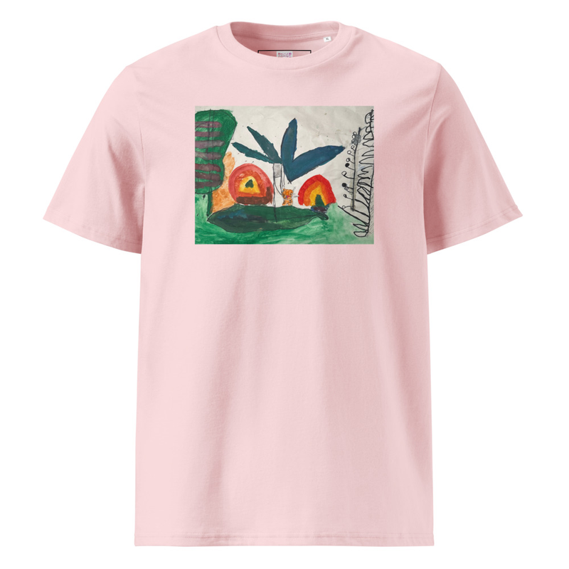 The Jungle - Unisex Organic Cotton Tee – S, Cotton Pink
