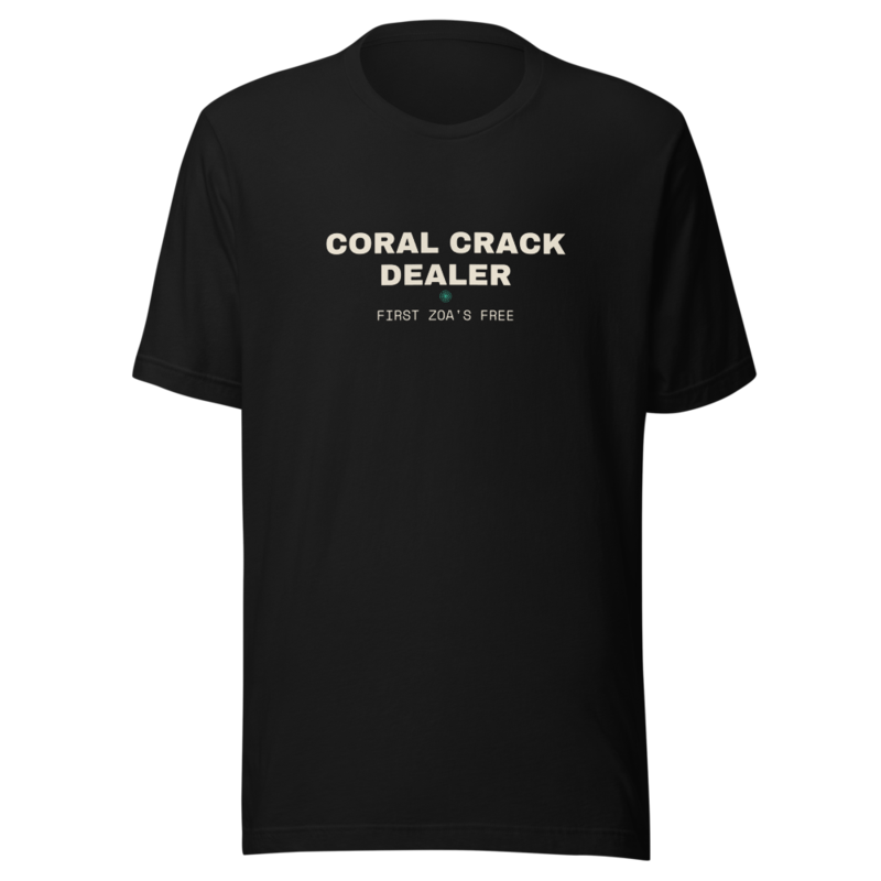 CORAL CRACK DEALER Tee mockup