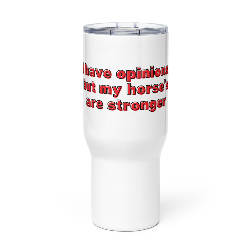 Strong Opinions Travel Mug